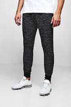 Boohoo Melange Jersey Slim Joggers