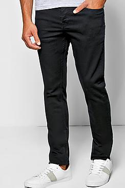 Boohoo Slim Fit Smart Black Jean