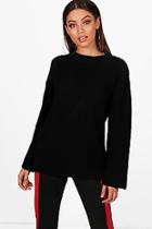 Boohoo Samantha Wide Sleeve Knitted Jumper