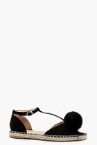 Boohoo Megan Pom Trim Peeptoe Espadrilles