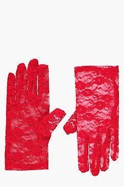 Boohoo Lexi Short Lace Gloves