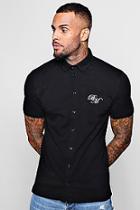 Boohoo Short Sleeve Muscle Fit Jersey Shirt With Bm Logo