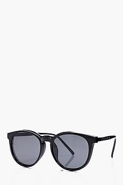Boohoo Clear Lense Glasses With Sunglasses Clip On