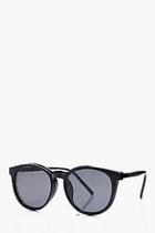 Boohoo Clear Lense Glasses With Sunglasses Clip On
