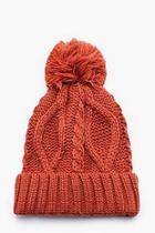 Boohoo Cable Knit Beanie