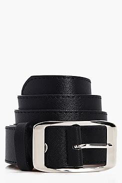 Boohoo Emily Crosshatch Chunky Boyfriend Belt