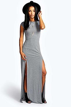 Boohoo Front Split Maxi Dress