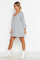 Boohoo Check Smock Playsuit