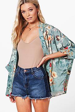 Boohoo Olivia Oriental Print Kimono