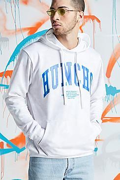 Boohoo Quavo Huncho Print Tie Dye Hoodie