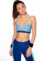 Boohoo Alisha Fit Breathable Mosaic Print Sports Crop