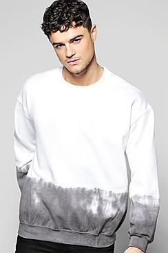 Boohoo Dip Dye Sweatshirt