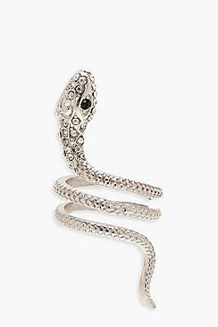 Boohoo Spiral Snake Statement Ring