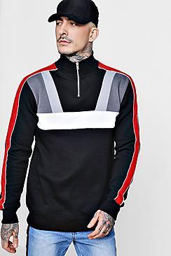 Boohoo Colour Block Jersey Track Top Co-ord
