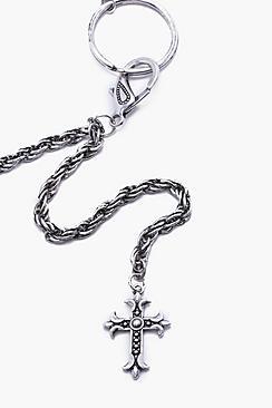 Boohoo Cross Pendant Jeans Chain