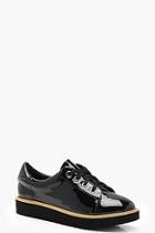 Boohoo Lace Up Cleated Brogues