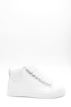 Boohoo Pu High Top Trainers