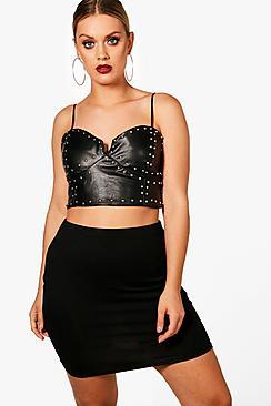 Boohoo Plus Tilly Tube Mini Skirt