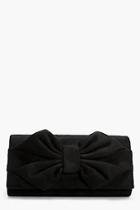 Boohoo Daisy Bow Clutch