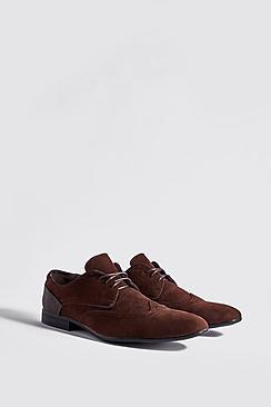 Boohoo Suede Look Brogues