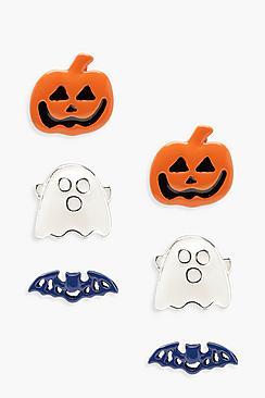 Boohoo Halloween Earring Stud Pack
