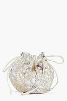 Boohoo Macey Bridal Floral Pouch Cross Body Bag