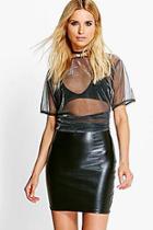 Boohoo Lexie Leather Look Mini Skirt
