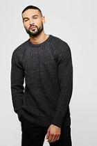 Boohoo Raglan Sleeve Crew Neck Jumper