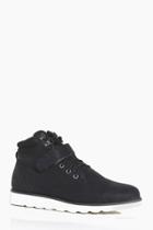 Boohoo Lace Up Worker Boots Black
