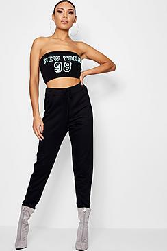 Boohoo Bella Pastel Loop Back Jogger