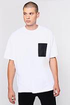 Boohoo Oversized T-shirt With Woven Pocket