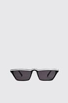 Boohoo Colour Stripe Micro Sunglasses
