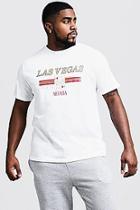 Boohoo Big And Tall Las Vegas Print T-shirt