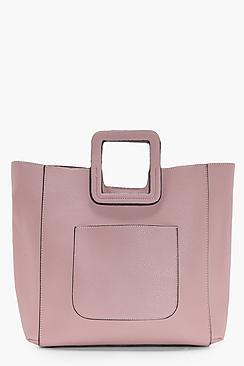 Boohoo Eve Front Pocket Tote Bag