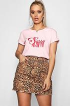 Boohoo Plus Sian Sassy Fringe Trim Motif Tee