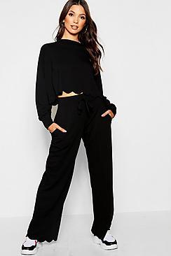 Boohoo Scallop Detail Jogger
