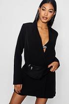 Boohoo Harper Oversided Longline Wrap Blazer