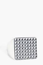 Boohoo Textured Signet Ring Silver