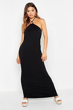 Boohoo Ring Detail Maxi Dress