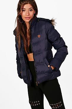 Boohoo Natalie Short Quilted Jacket