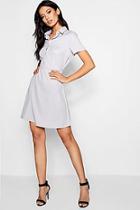 Boohoo Button Down Shirt Dress
