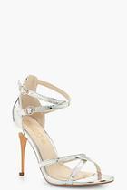 Boohoo Kalani Criss Cross Strap Skinny Sandal