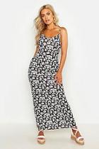 Boohoo Plus Ditsy Floral Printed Strappy Maxi Dress