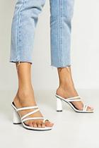 Boohoo Cylinder Heel Strappy Mules