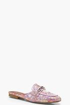 Boohoo Amy Oriental Print Mules