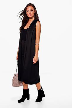 Boohoo Jasmine Sleeveless Duster & Culotte Set