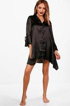 Boohoo Rebecca Fluted Sleeve Night Dress