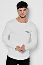 Boohoo Long Sleeve Man Textured T-shirt