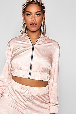 Boohoo Stefflon Don Hooded Camo Jacket