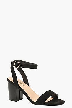 Boohoo 2 Part Wooden Block Heels